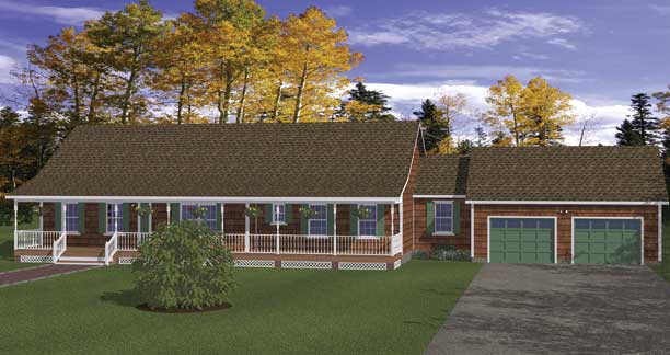 Plan # 612-01 -  3 Bedroom, 2 Bathroom, 3202/Sqft House