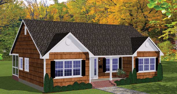 Plan # 615-01 -  3 Bedroom, 2 Bathroom, 1680/Sqft House